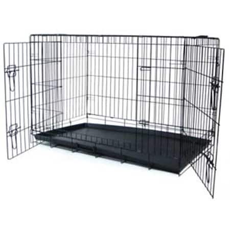 Yml YML Group DSA36 - Small Animal Cage with Double Doors - Black - 36 x 23 x 26 Inches DSA36